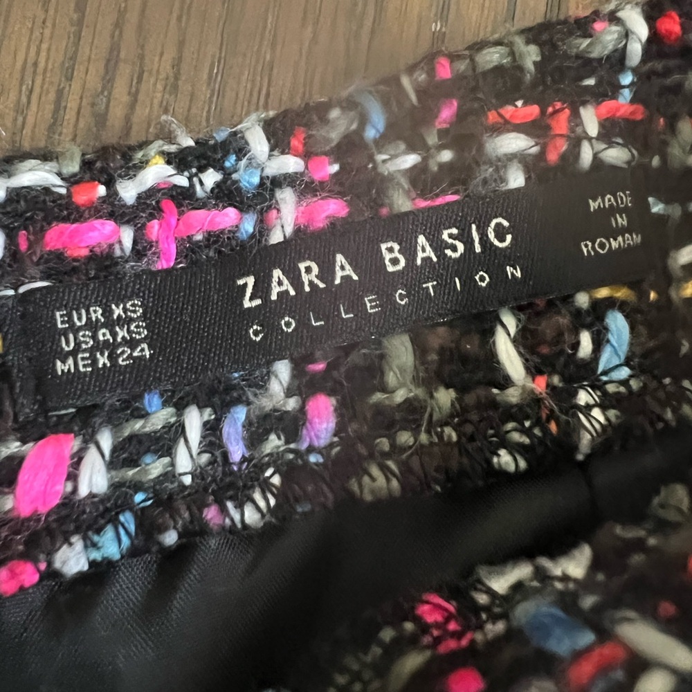 COPY - Zara Multicolor Tweed Top and Skirt co-ord Matching Set - Picture 5 of 7